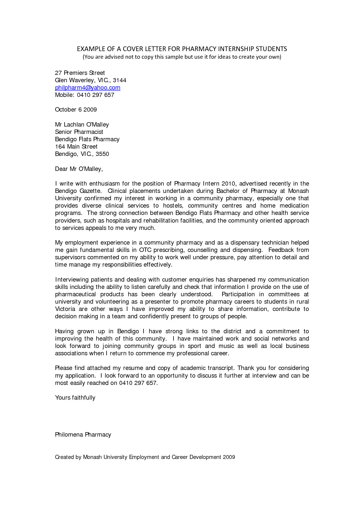 Tips for Writing A Cover Letter for An Internship 10 Internship Cover Letter Sample and Writing Tips