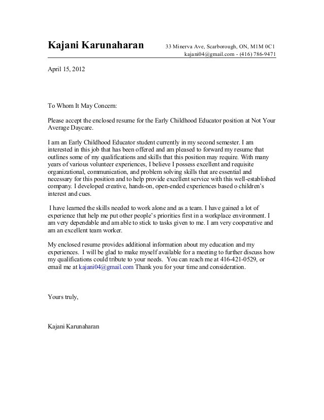 To whom This May Concern Cover Letter Cover Letter to whom It May Concern Gplusnick