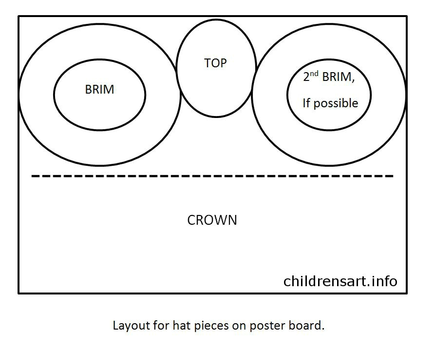 Top Hat Template for Kids Paper top Hats