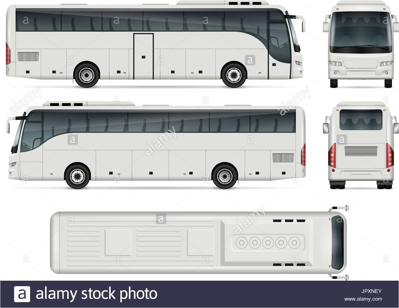 stock photo bus vector template for car branding and advertising isolated coach 151793011