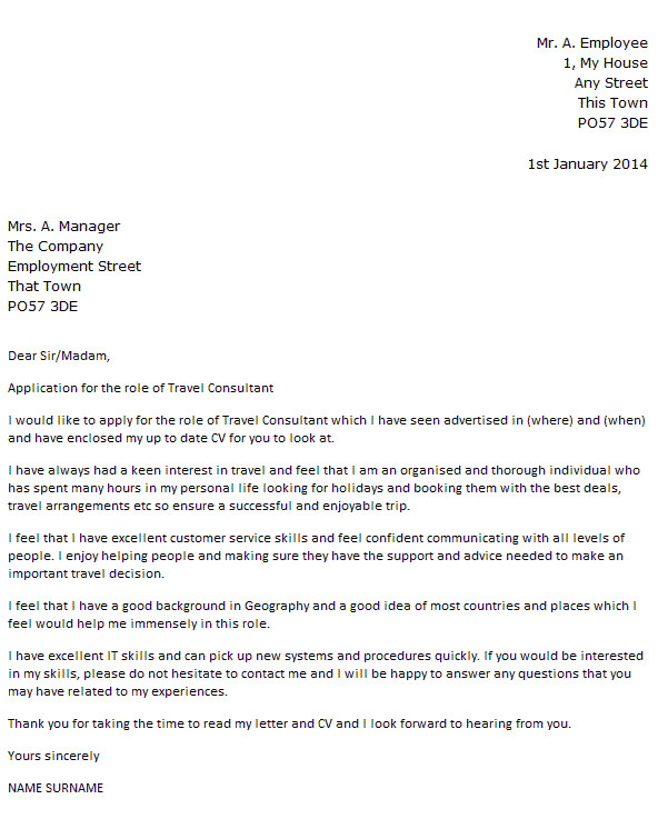 Travel Consultant Cover Letter No Experience Travel Consultant Cover Letter Example Icover org Uk