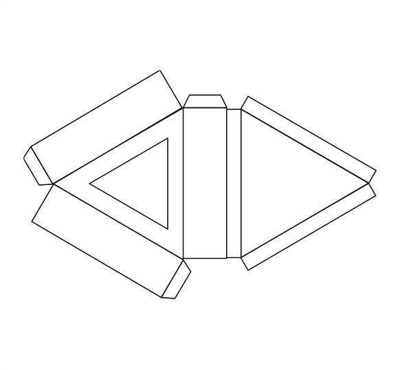 triangle box template