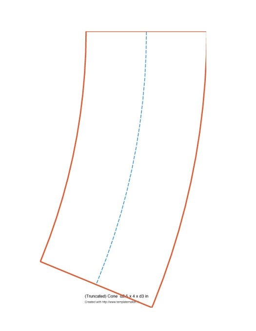 Truncated Cone Template 1 Truncated Cone Template Truncated Cone Template for Hand Builders Ceramicscapes