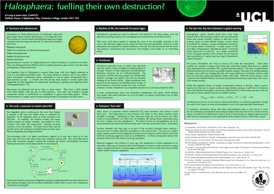 biology poster template