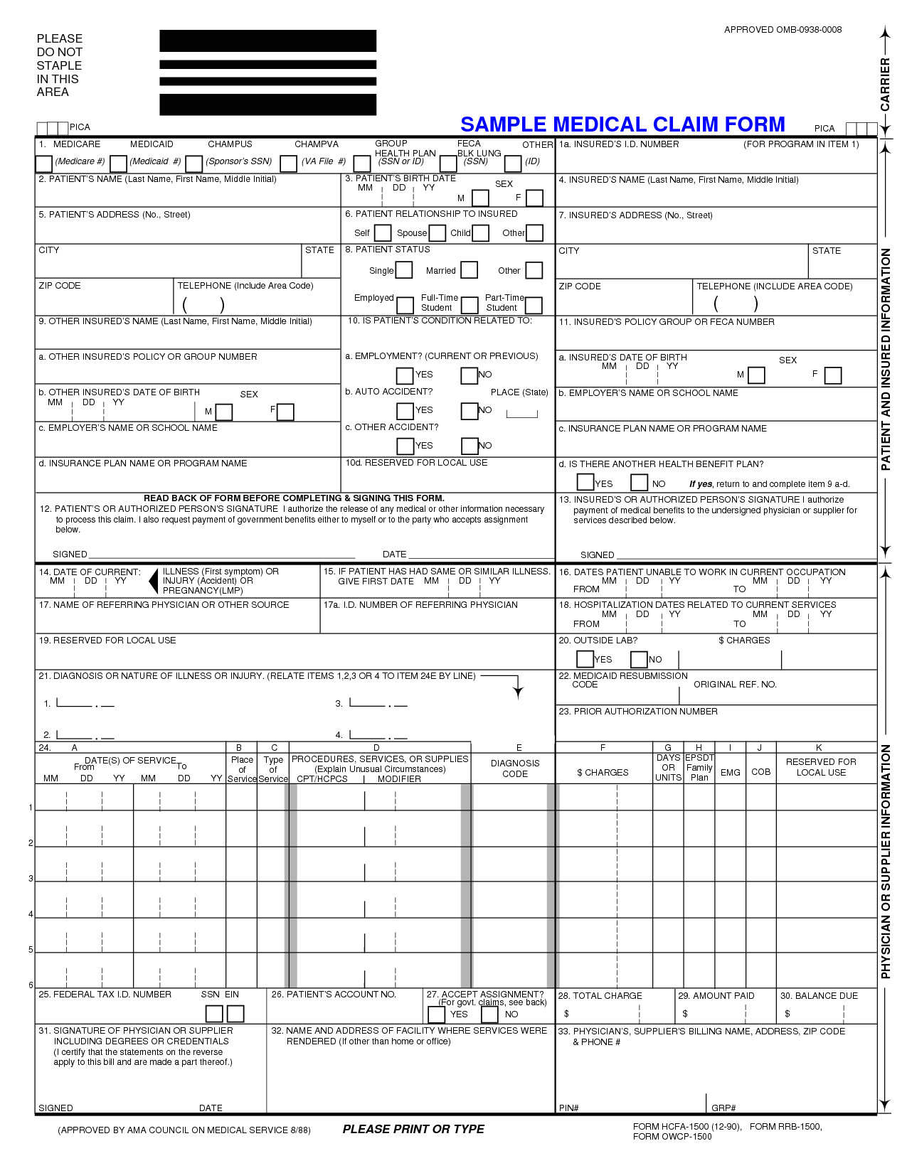 post universal claim form template 196786