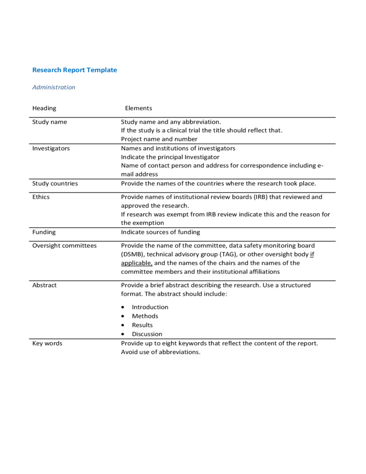 free research report template usaid learning lab
