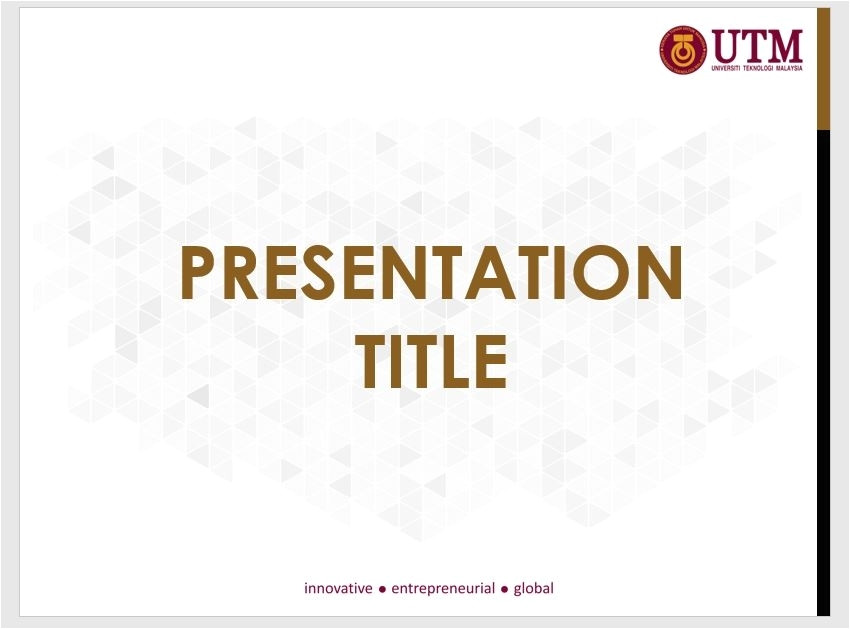 utm slide presentation template