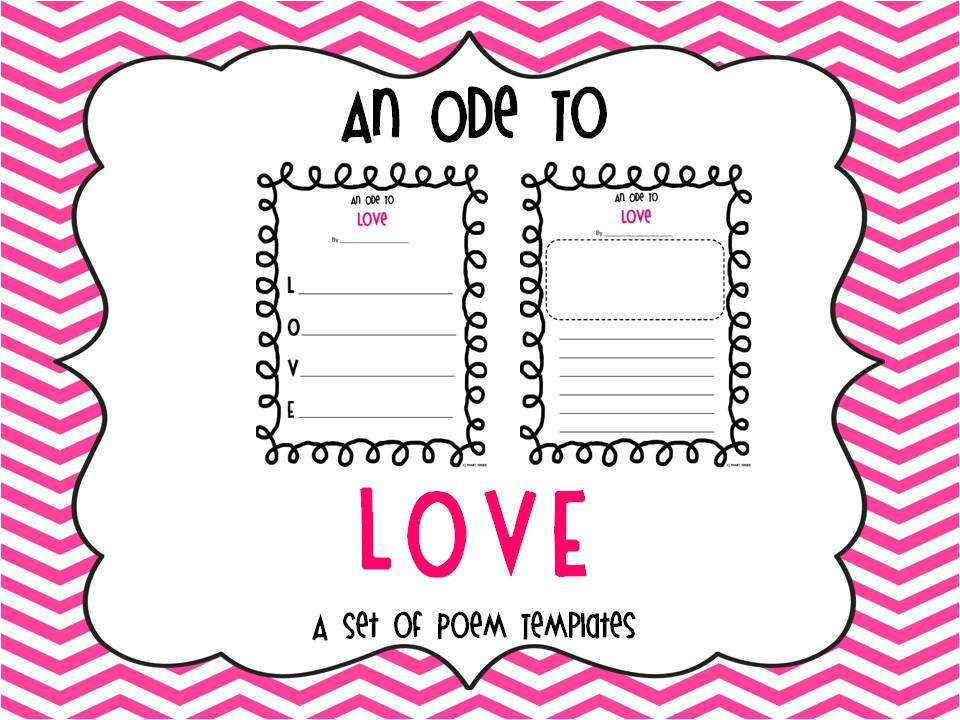 Valentine Poem Template An Ode to Love Valentine 39 S Day Poem Templates