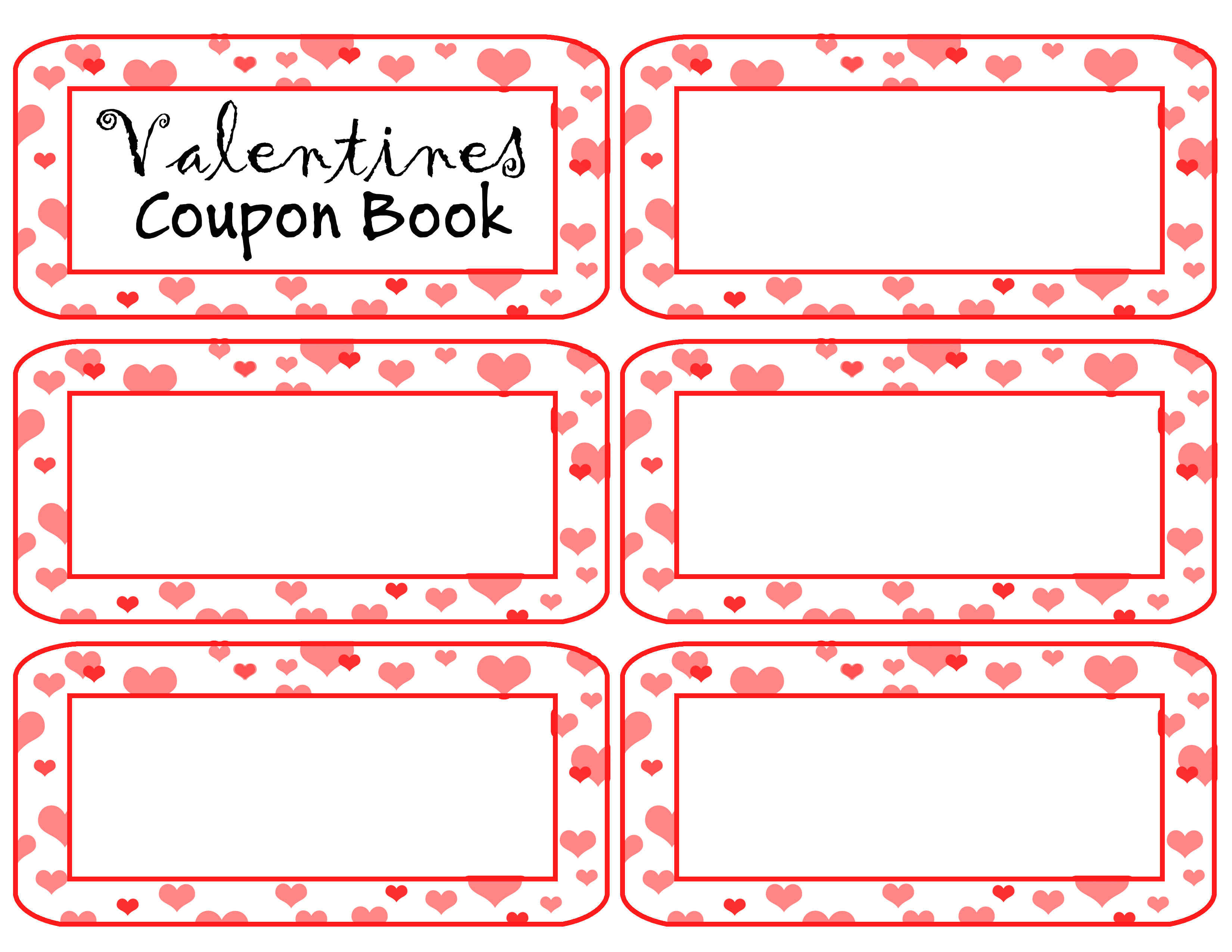 coupon book template