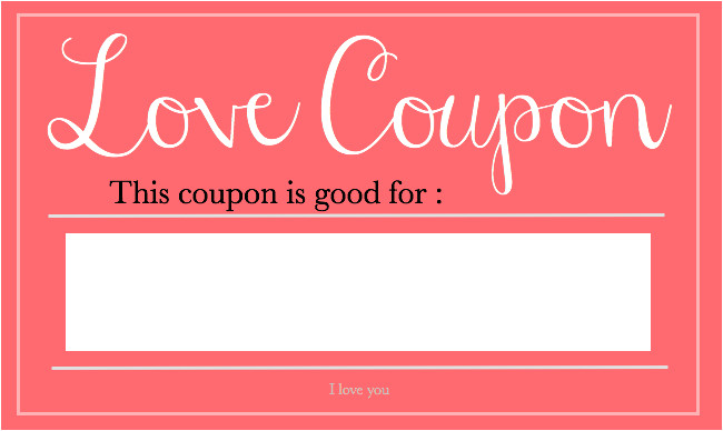 valentines day love coupons