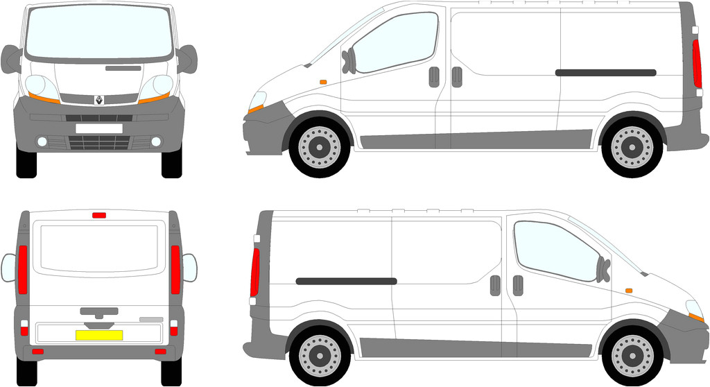 Van Sign Writing Templates Renault Trafic Vauxhall Vivaro Lwb Tailgate 00 08 Flickr