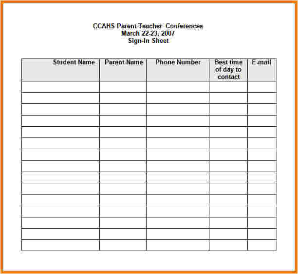 Vendor Sign In Sheet Template Sign In Sheet Template Download by Sizehandphone Tablet