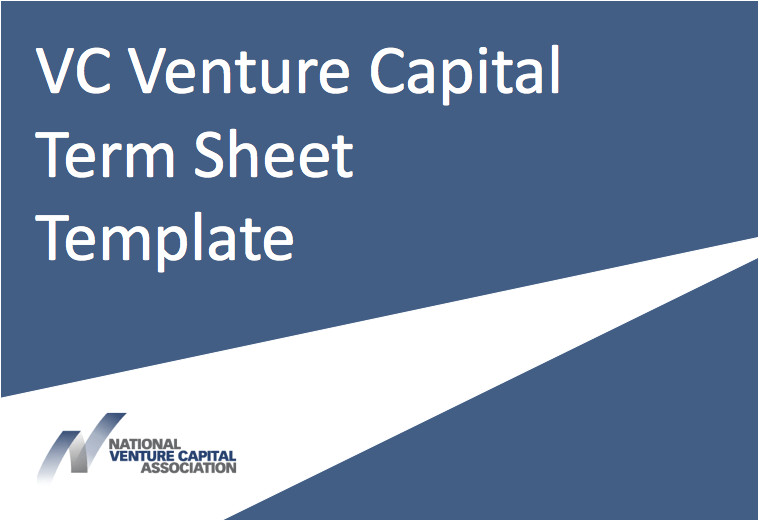 vc venture capital term sheet template nvca model