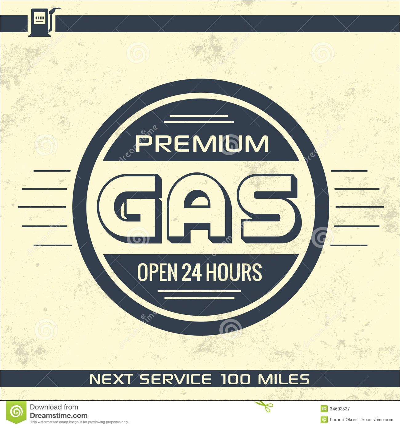 royalty free stock photography vintage gasoline sign retro template grunge texture image34603537