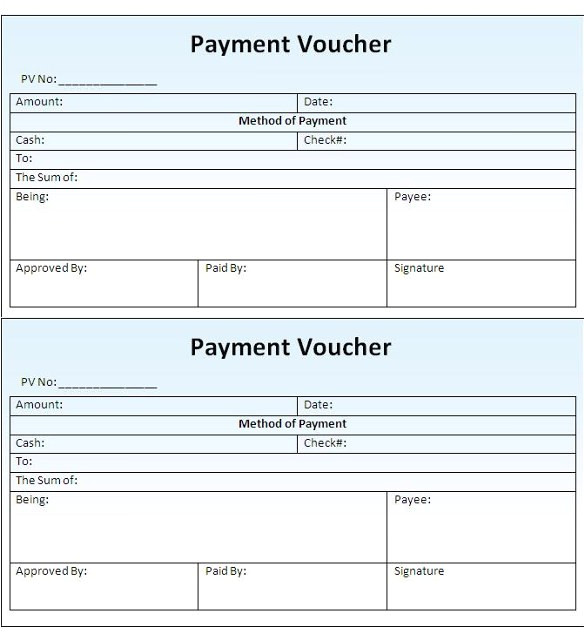 payment coupon template free download