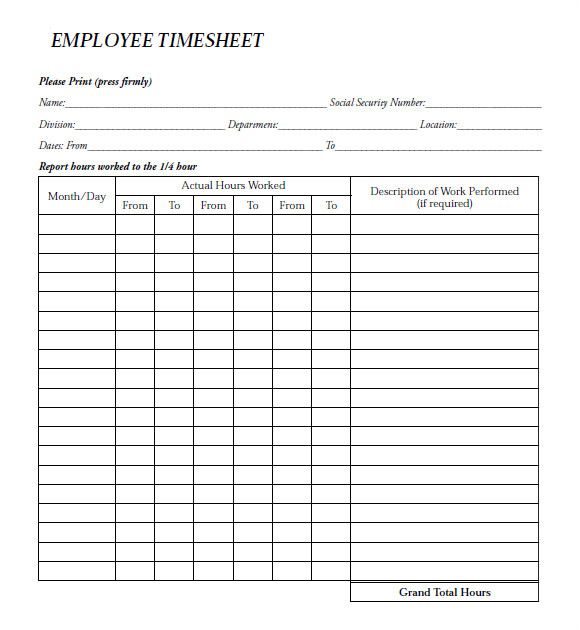 sample payroll timesheet