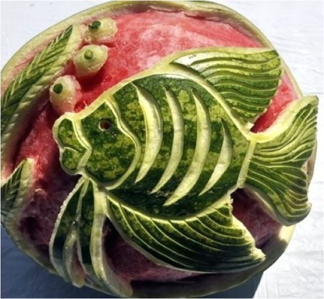 watermelon carving masterpieces