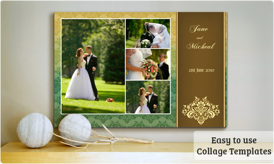 wedding photo collages
