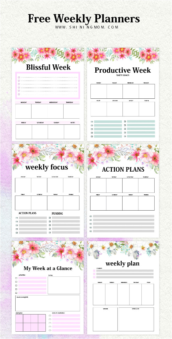 weekly planner template
