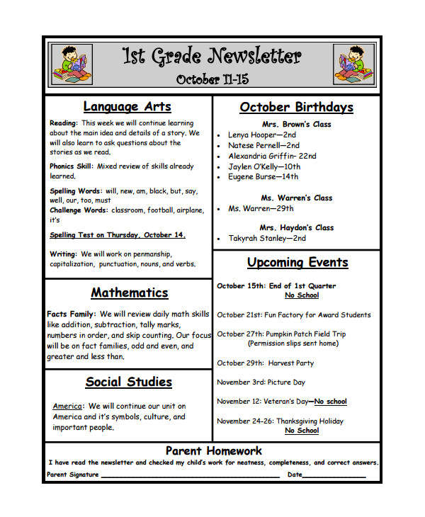 Weekly Email Newsletter Template 10 Weekly Newsletter Templates Sample Templates