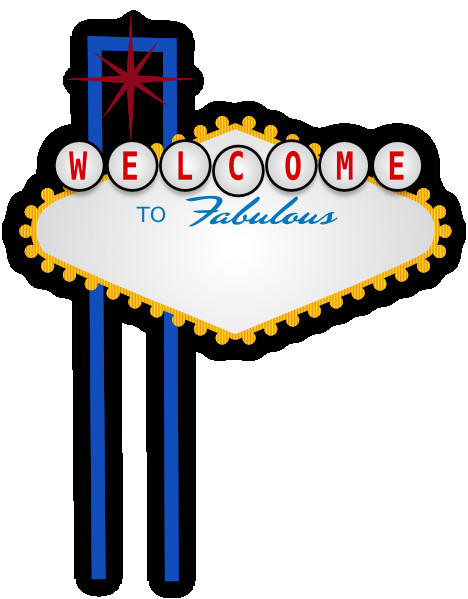 Welcome to Las Vegas Sign Template Blank Vegas for Franky Clip Art at Clker Com Vector Clip