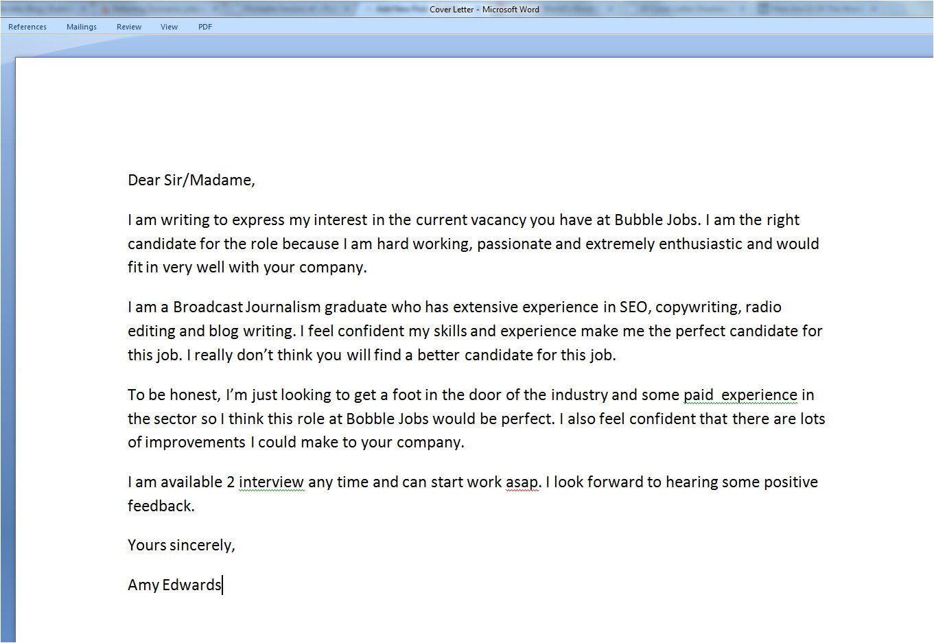 What are Cover Letters for Jobs Letter Of Application Covering Letter Applying for A Job