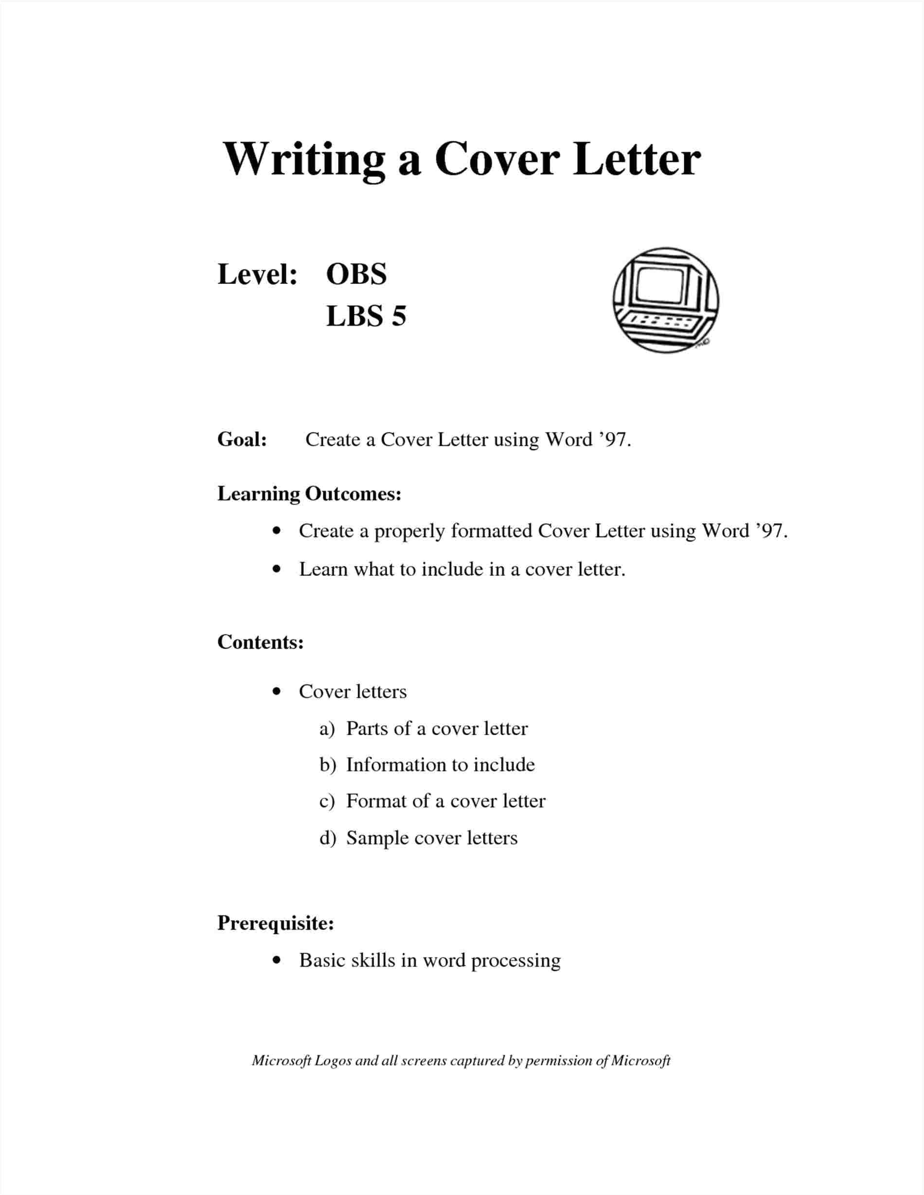 what should a cover letter look like for a resume