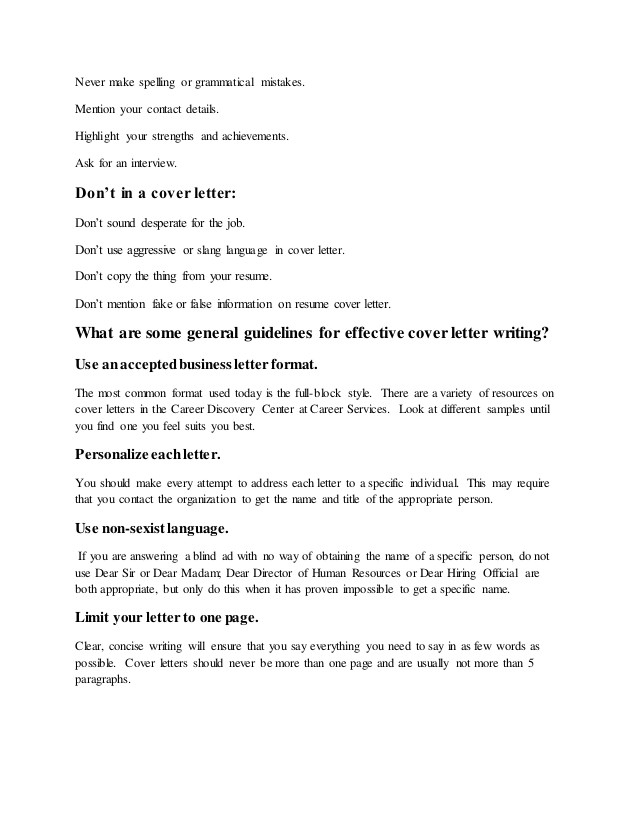 What is A Cover Letter Used for What is A Cover Letter