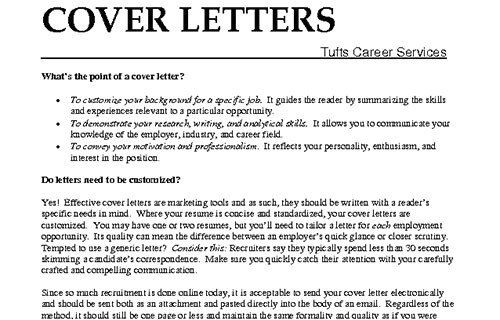 whats in a cover letter 2809