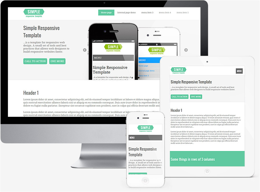 What is A Responsive Template Simple Responsive Template Template for Responsive Web