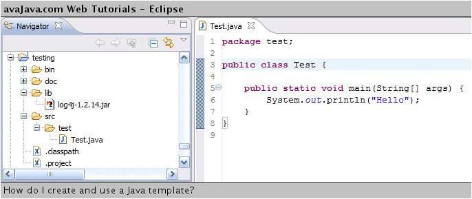 how to use java templates in eclipse full version free software download