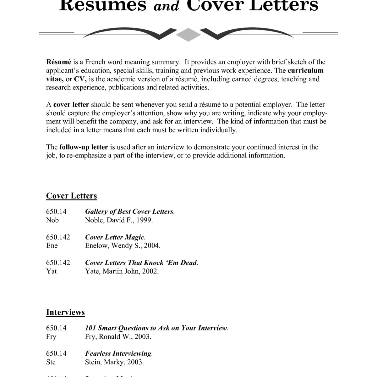 cover letter definition