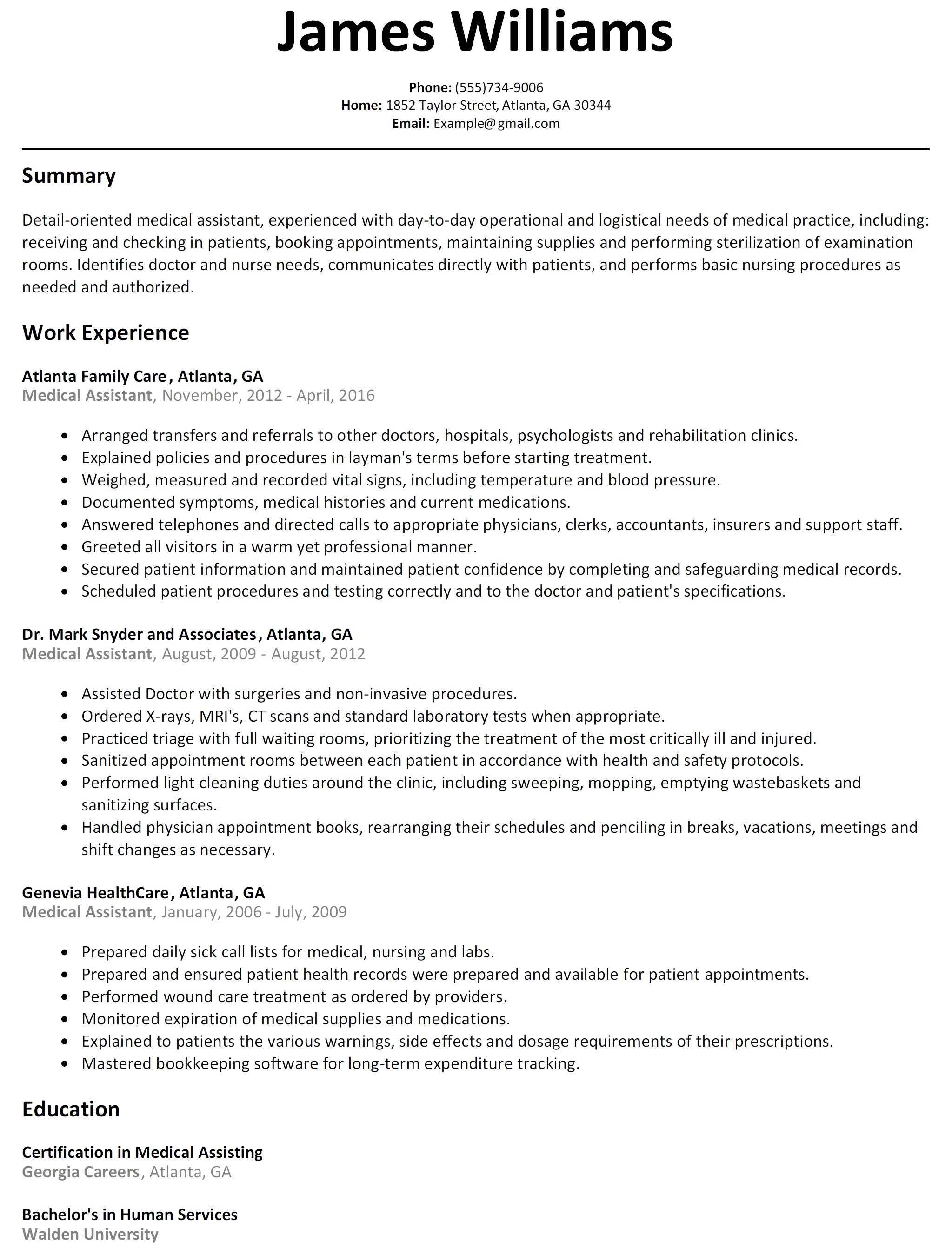 what font should i use for my resume