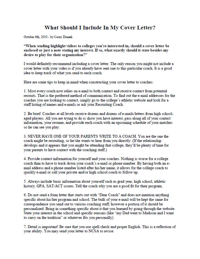 What Should I Include In My Cover Letter How Long Should A Cover Letter Be Project Scope Template