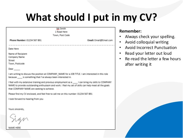 What Should I Put In My Cover Letter How to Write A Cover Letter