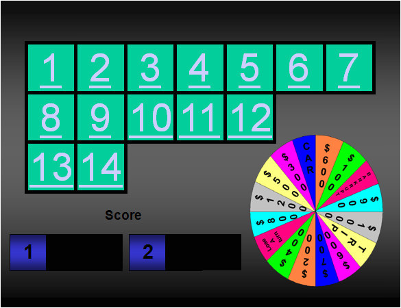 wheel of fortune template powerpoint