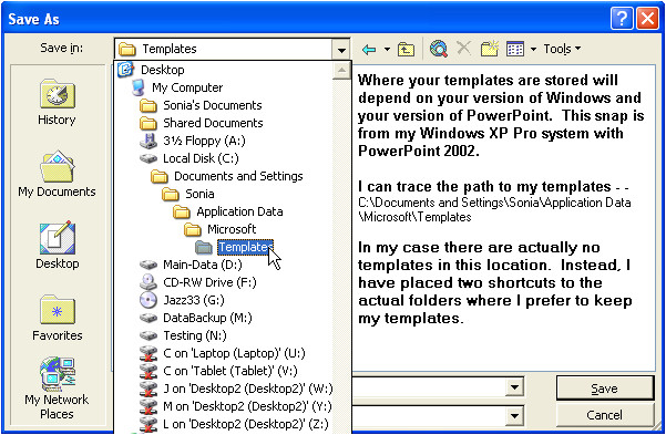 where are powerpoint templates stored powerpoint locating and storing your templates free