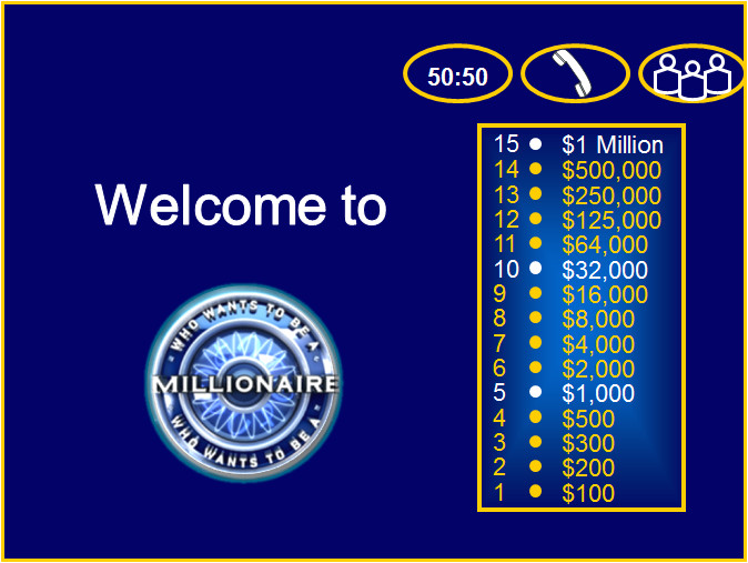 who wants to be a millionaire powerpoint template