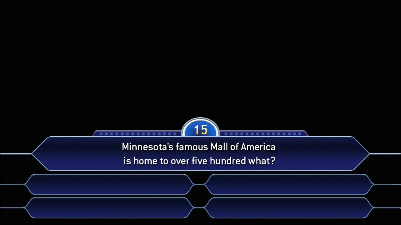 who wants to be a millionaire template