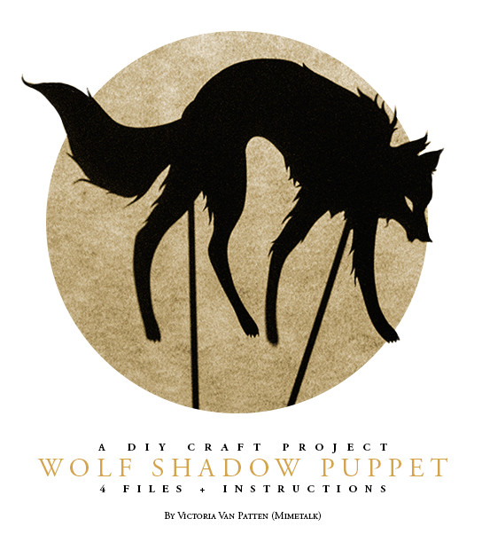 wolf shadow puppet 334904065