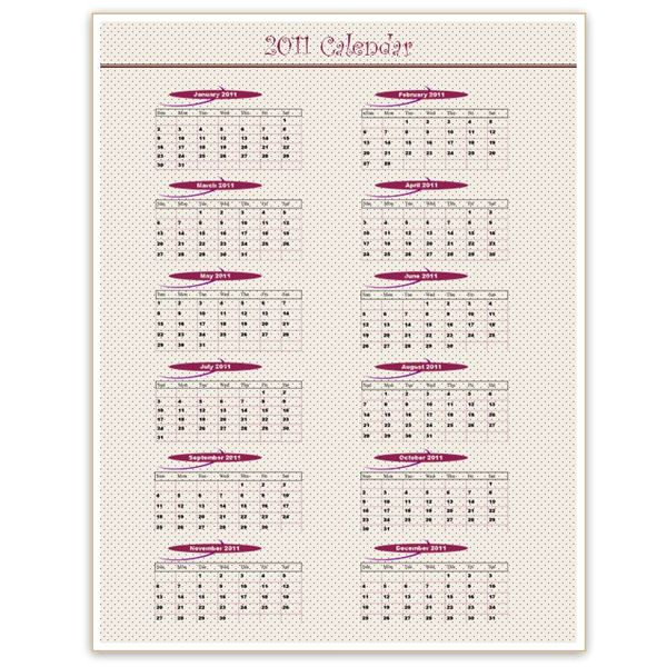 word 2003 calendar templates free 2011