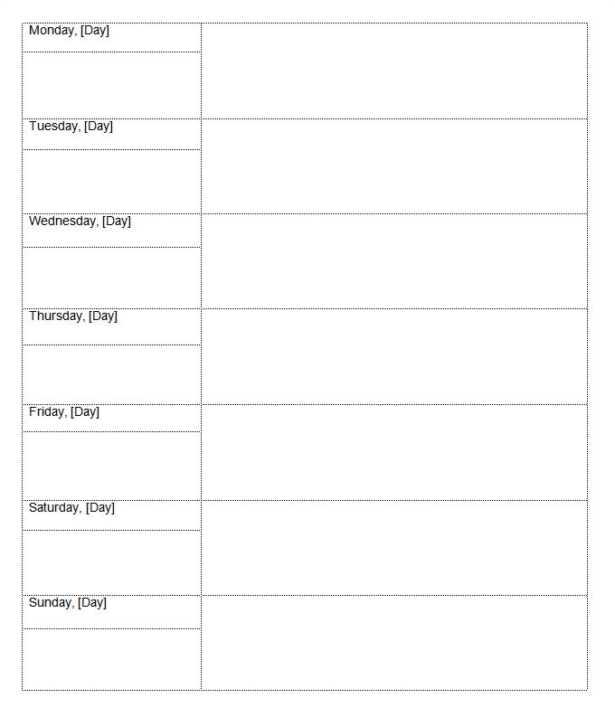 blank table chart template