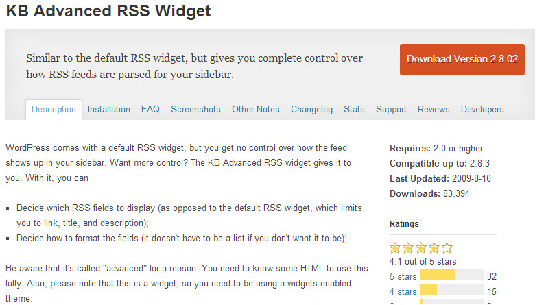 top rss feed plugins