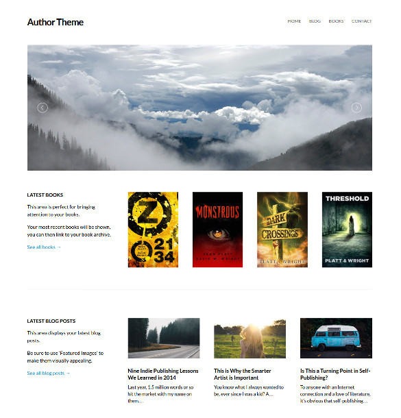 WordPress Templates for Authors 13 Book Publishers Author WordPress themes Templates