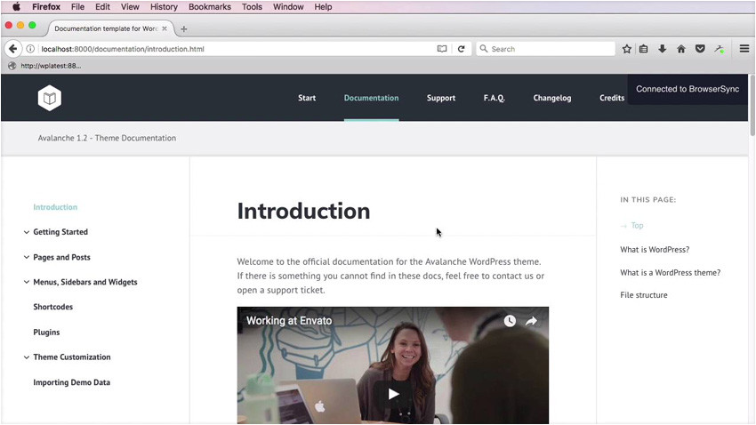 WordPress theme Documentation Template New Course Building A WordPress theme Documentation