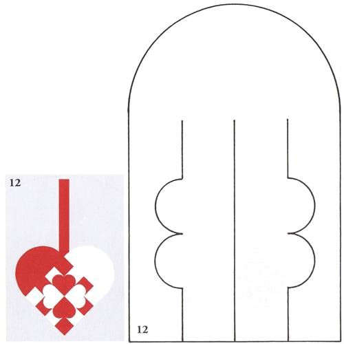 p scandinavian woven hearts pattern 77897