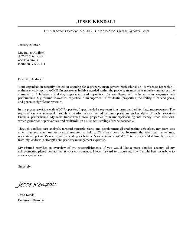 Writing A Cover Letter for A Management Position Writing A Cover Letter for A Resume Best Resume Gallery