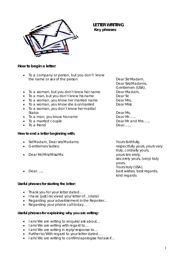 business english cover letter phrases
