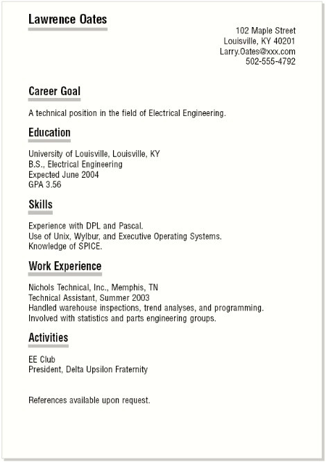 resume for first job no experience how to write a resume with no job experience high school