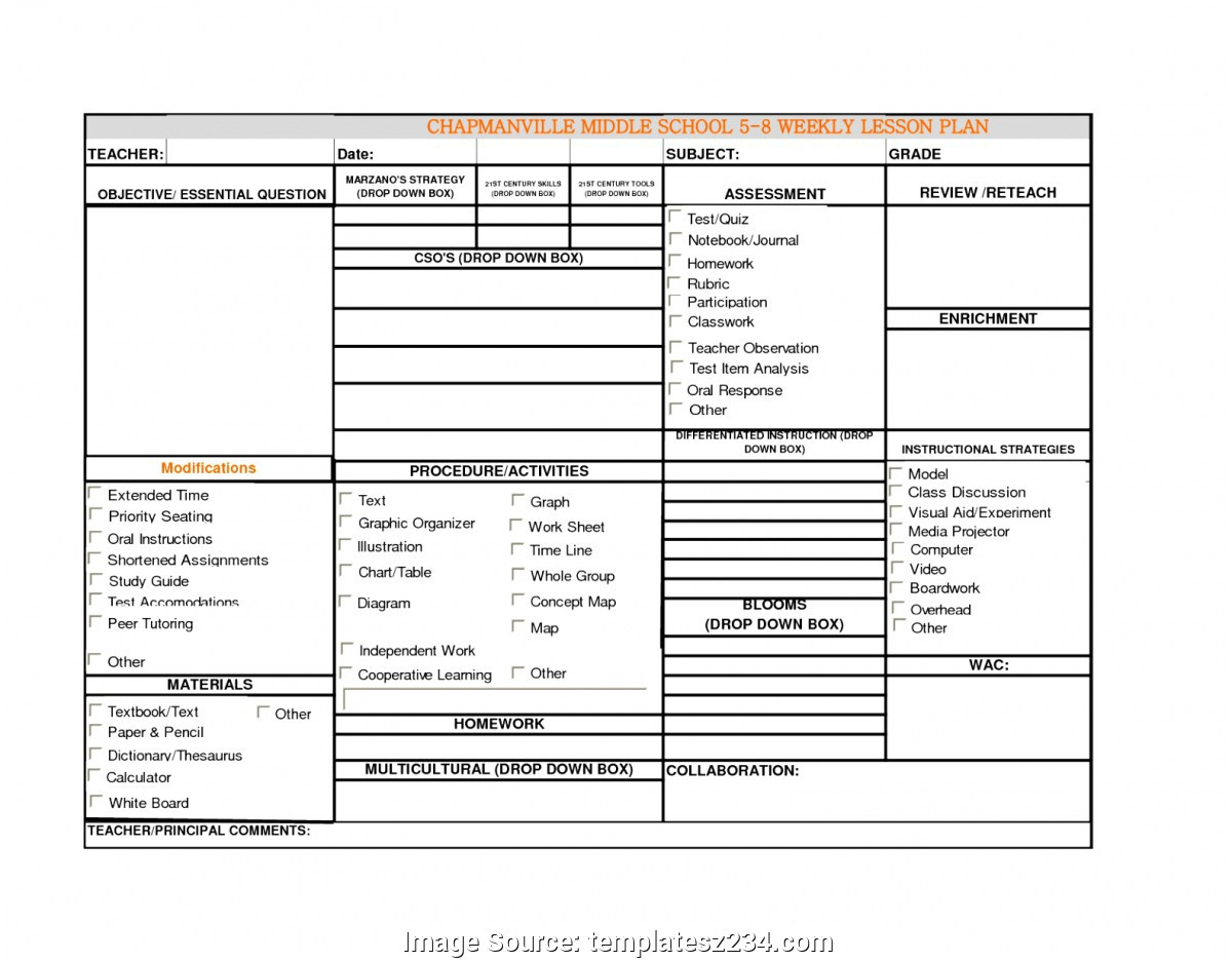 good teacher lesson plan template excel 7 weekly lesson plan template excel eoowu templates